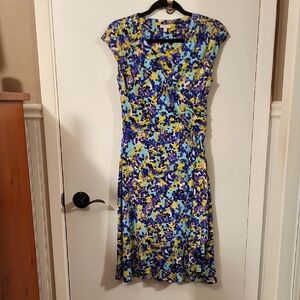 TALBOTS SP Floral Multicolor Dress sleeveless